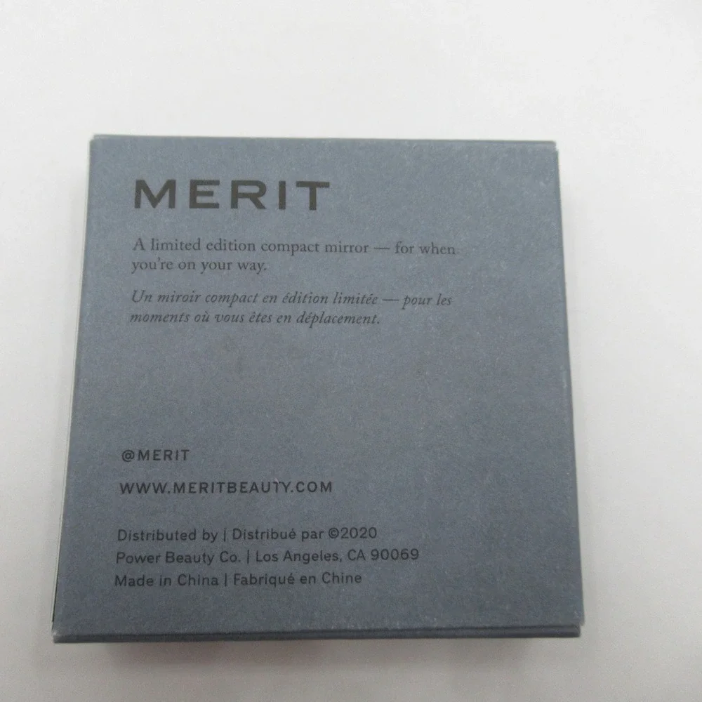 Merit Beauty Limited Edition Compact Mirror Gold Tone Minimalist New in Box